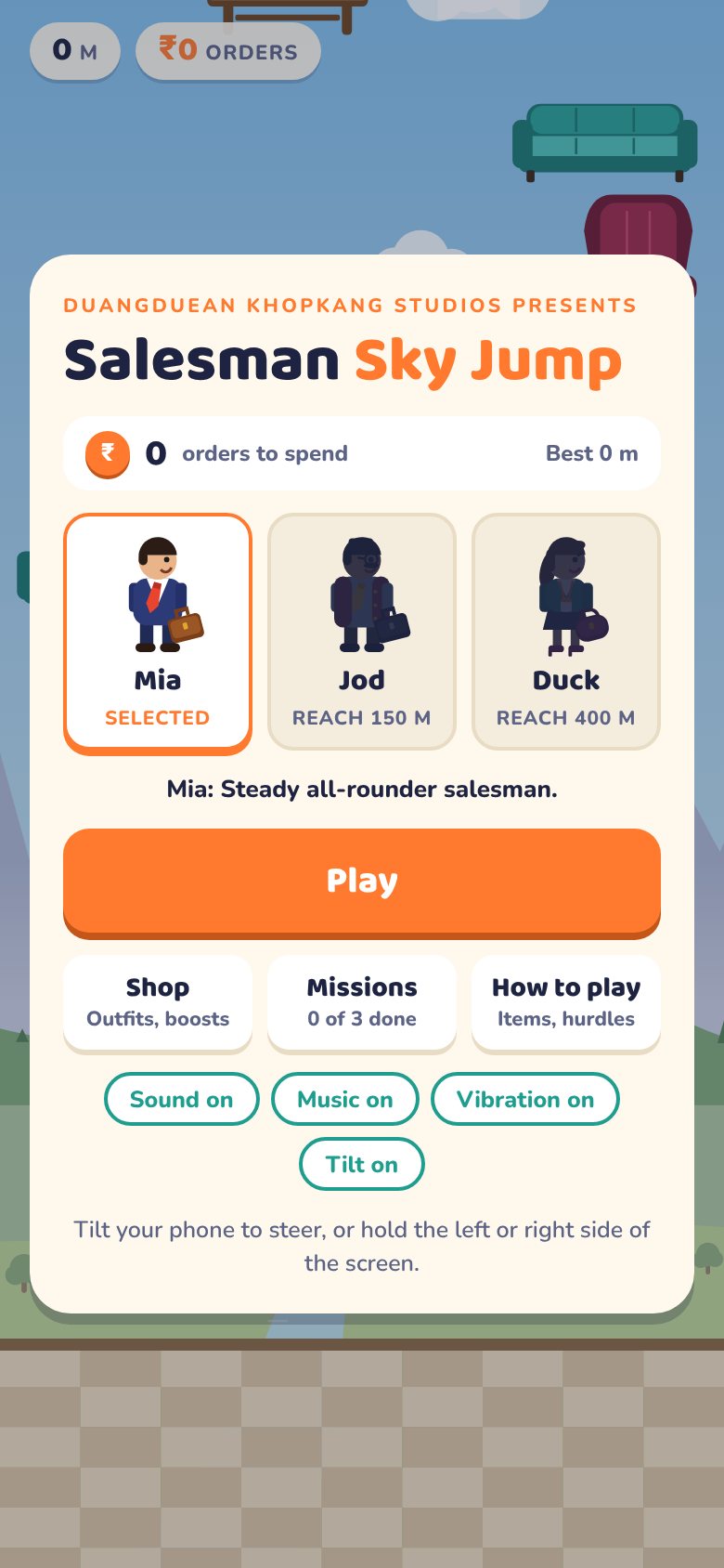 Salesman Sky Jump screenshot 1